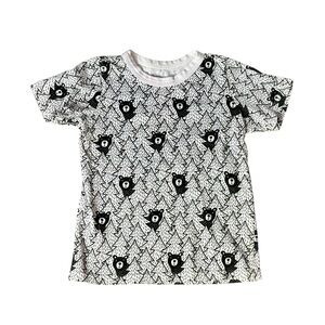 Winter Water Factory Kids Organic Bear Print Tee Sz 6